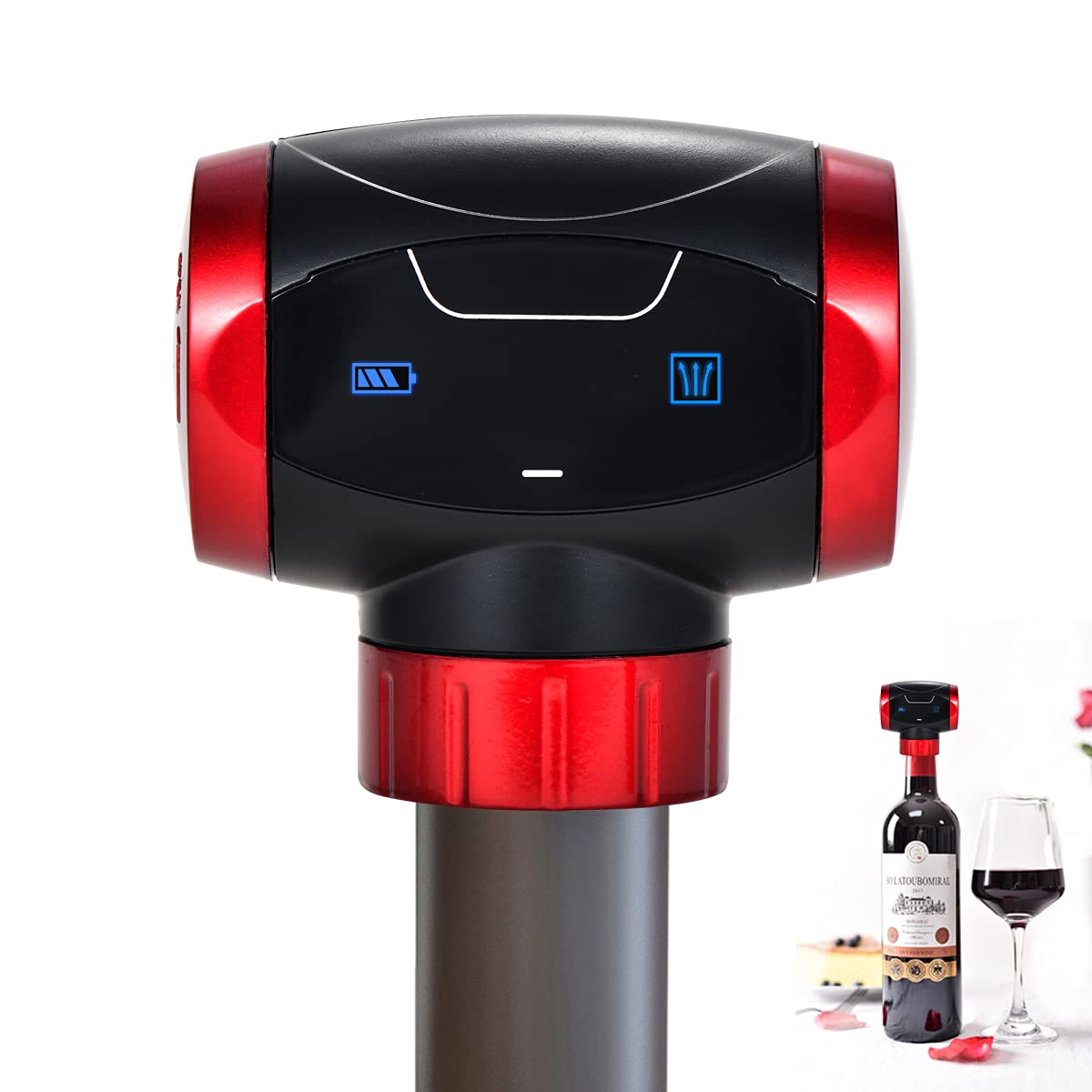 marofin Electric Wine Saver Vacuum Pump with Wine Stopper-Wine Bottle Sealer