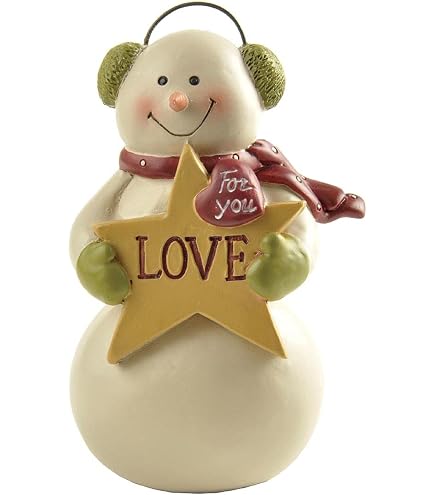 Pavilion Gift Company - Statuetta Pupazzo Di Neve E Coniglietto 'Our Friendship Makes Me Melt' - 12,7 Cm, Bianco