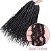 Stamped Glorious Crochet Hair Pre Looped 14 Inch Bomb Twist Crochet Hair for black women kinky Passion Twist Mini Twist Hair with Curly End (4 Packs)