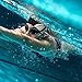Swim Cap for Women Long Hair Curly Hair Solid Silicone Waterproof Bathing Swan Swimming Caps for Girls Adult Youth (Black)