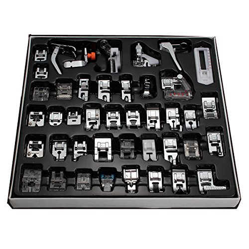 42pcs sewing foot kit sewing machine presser feet set f…
