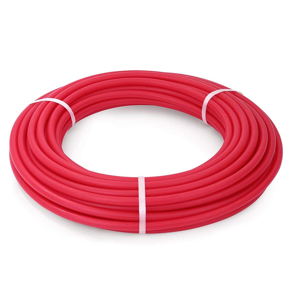PureSec 2020 Red 1/4 Inch RO Tubing Quarter inch PE Tubing NSF Certified CCK Tubing at 70°F-120PSI to 150°F-60PSI (20)