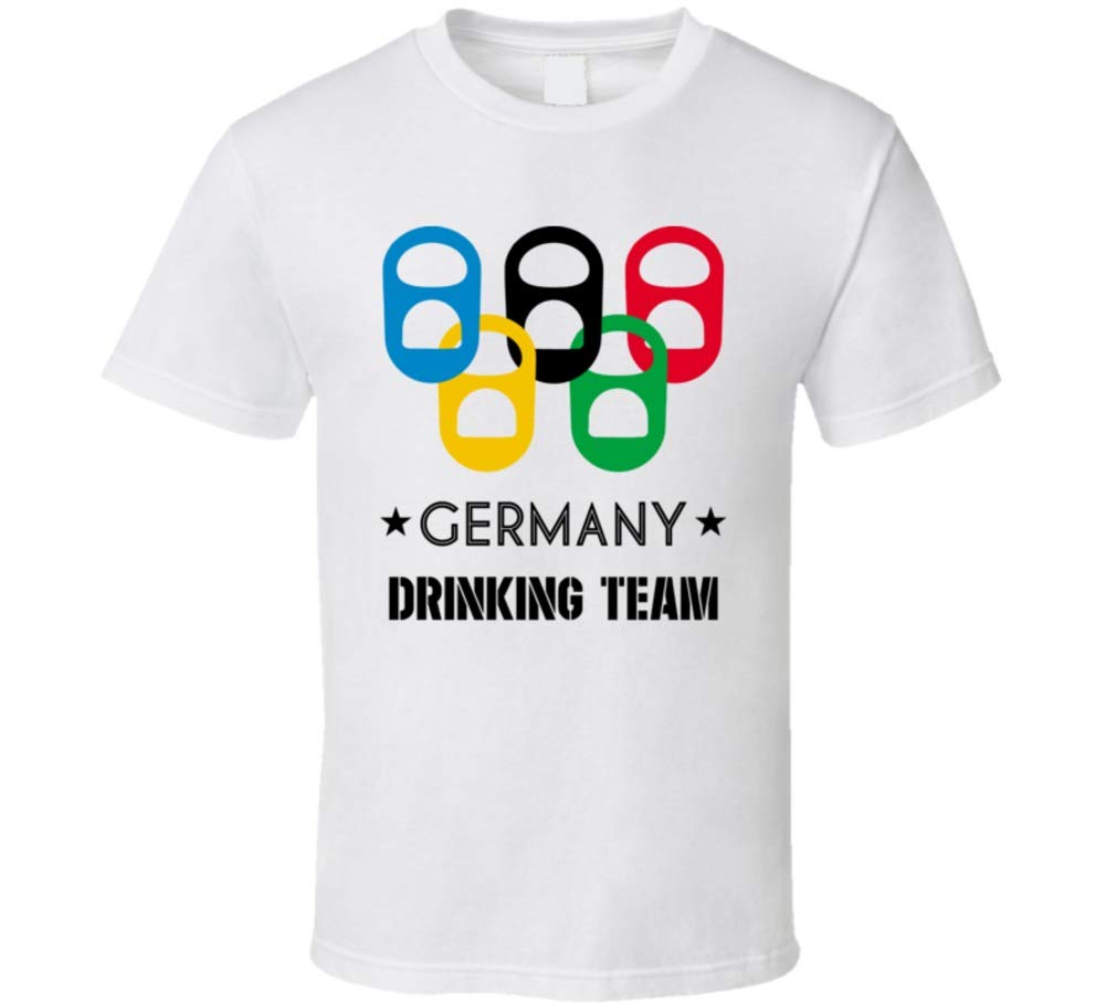 Germany Drinking Team Olympic Ring Beer Tab Games T Shirt