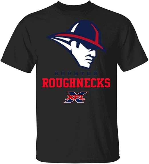 Houston Roughnecks XFL Official Shirt, TShirt Black Amazon.co.uk