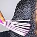 Messen Detangling Brush for Natural Black Hair Detangler for Afro America Textured 3a to 4c Kinky Curly Wavy Eliminate Knots While Exfoliating Your Scalp and Stimulate Blood Circulation(1 Pack,Purple)