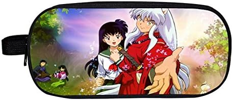 Anime Inuyasha Pencil Case Multi-layer Pen Bag/Pencil Case Zero Wallet Pencil Coin Bag (F)