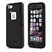 iPhone 6S Case, iPhone 6 Case 4 Layer Cover Built-in Screen Protector Heavy Duty Rugged Shorkproof Waterproof DustProof Drop protection With Kickstand for iphone 6s case black