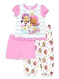 Bubble Guppies Toddler Girls 3 Piece Shorts Pajamas Set