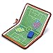 Hipiwe Football /Soccer Coach Board with Zipper - Perfect Leather Soccer Tactics Board for Coaches, Players
