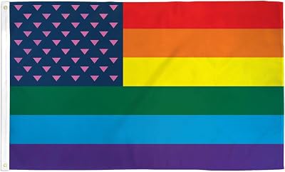 AZ FLAG Usa Rainbow Glory 3x5 ft 100D Polyester with 2 Brass Eyelets