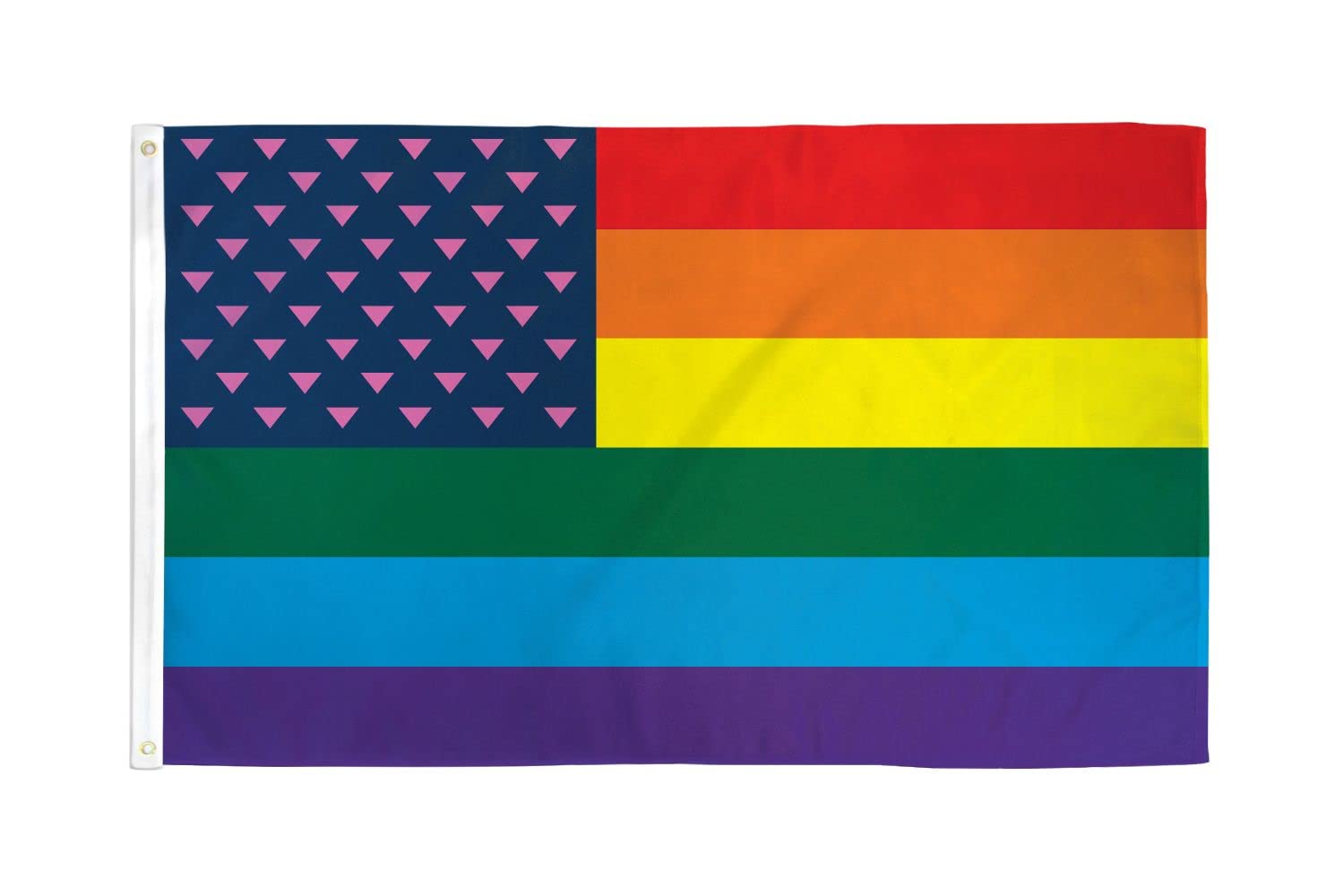 AZ FLAG - Usa Rainbow Glory Flag - 3x5 Ft - 100D Polyester American Gay Banner with Two Metal Grommets - Fade Resistant - Vivid Colors - 3' x 5' Feet - 150x90 Cm
