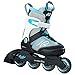 K2 Skate Girls Marlee Inline Skate, Silver Blue, 4-8