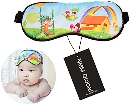 NMM Global Soft Eye Mask for Baby Sleeping, Pure Natural Silk Sleep Mask for Kids, Cute sleeping mask for Girls and Boys (0-1 years old)