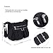 Vbiger Shoulder Bags Messenger Handbags Multi Pocket Waterproof Crossbody Bags (Black)