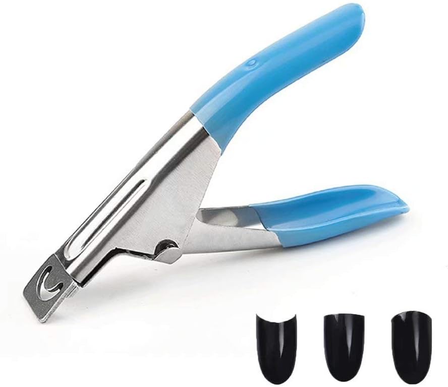 U-Shaped Nail Clipper - Stainless Steel Nail Tip Clipper Cutter - Nail Art Supplies