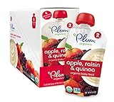 Plum Organics Baby Second Blends Fruit and Grain, Apple, Raisin and Quinoa, 3.5 Ounce (Pack of 12)