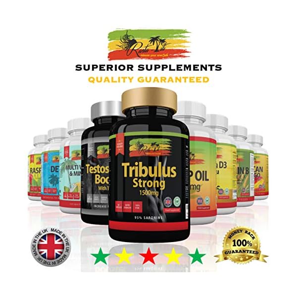 Tribulus-Terrestris-Strong-capsules-Maximum-SAFE-95-Saponins-with-High-Potency-1500-mg-per-tablet-Muscle-Growth-Mass-Strength-Stamina-Supplements-for-Men-Made-in-the-UK-GMP-Certified Tribulus Terrestris Strong Capsules | High Strength Muscle Mass Supplements for Men | Maximum SAFE 95% Saponins Per…