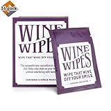 True Wine Stain Removing Wipes 2-inch White, 36-Pack