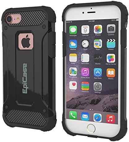 iPhone 7 Case Epicase Series, [Shockproof] [Armor], [Slim Ergonomic] Black case for Apple iPhone 7 [2017]
