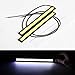 SEALIGHT 2-Piece Updated Waterproof Aluminum High Power 6000K Xenon Slim COB LED DRL Daylight Driving Daytime Running Light for All Vehicles with 12V Power (White)