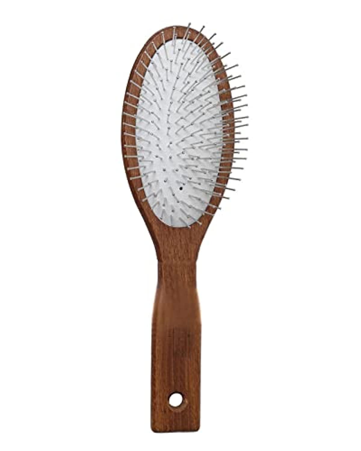 nippes Solingen Pneumatic Hair Brush | Metal Pins Slide Through Hair and Help Release Knots and Tangles | Precise and Even Brushing | Large, Oval — image 1