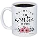 MyCozyCups Baby Reveal Gift for Sister - Promoted to Auntie 2019 Coffee Mug- 11oz New Mommy to Be Newborn Gift Idea for Best Friends - New Parents Pregnancy Suprise Announcement Photo Prop Cup for Her