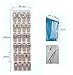 Uphome Clear Over The Door Shoe Organizer/Storage Rack - Space-Saving Hanging PEVA 24-Pocket Organizer Bag with Free Hooks,Purple