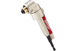LUMINANEST For Milwaukee 49-22-8510 1/4-Inch 90-Degree Angle Offset Power Groove Drive Adapter