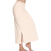 MANCYFIT Half Slip for Women Under Dresses Full Length Long Under Skirt with Lace 36"