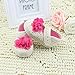 DZT1968® Baby Girl Knit Soft Sole Shoes Prewalker Socks Sneakers with Flower (12~18 Months)