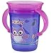 Nuby 1pk No Spill 2-Handle 360 Degree Printed Wonder Cup - Colors May Vary, 8 Ounces