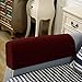 Hanhao Armrest Cover Ultra Thick and Soft Spandex Stretch Pixel Arm Cover for Recliners Sofas Chairs Loveseats Elastic Anti Slip Furniture Armrest Protector for Couch Set of 2 (Burgundy)