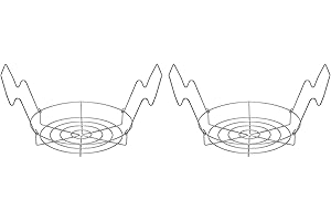 Viodmss 2X Canning Rack,Canning Jar Rack,Steamer Rack for Water Bath Canning or Pressure Canning,Fit for Kinds of Jars-Silver