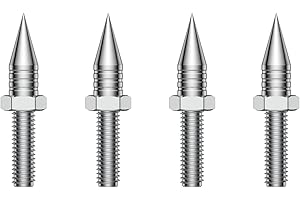 Tertullus Speaker Spikes M6 Vibration Isolation Stand Feet (Without Spike Pad) for Speaker, Subwoofer, Amplifier, CD DVD Player (4 pcs)