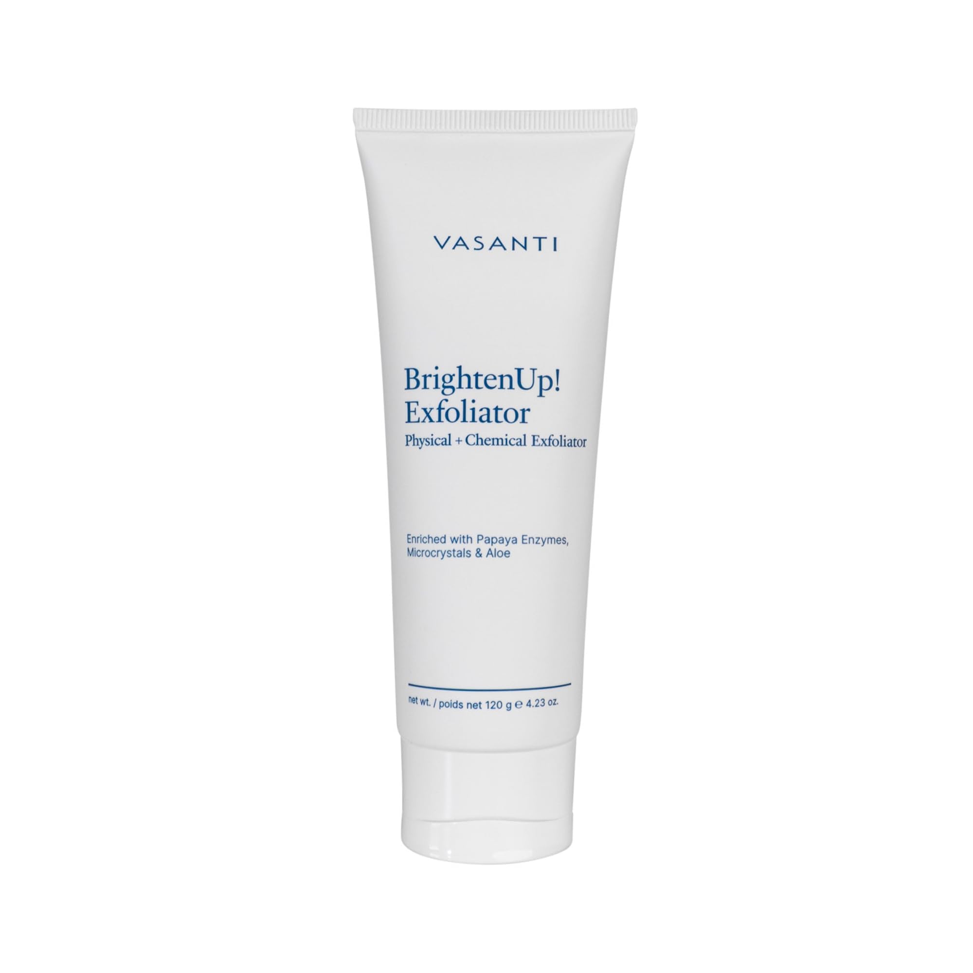 Vasanti Brighten Up! Enzymatic Face Rejuvenator – Brightens, Exfoliates & Cleanses for Soft, Smooth & Radiant Skin – Enriched with Papaya, Professional Microcrystals & Aloe (Full Size)