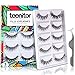Teenitor 10 Pair Crisscross False Eyelashes Lashes, Nature Looking Fake Eyelashes Set For Women Girls, Comes With Free Fake Eyelash Applicator