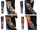 Bundle Monster 20pc Fake Temporary Tattoo Sleeves Body Art Arm Stockings Accessories - Designs Tribal, Dragon, Skull, and Etc.