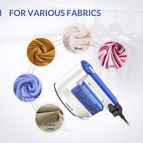 Easehold Steam Iron Garment Steamer Clothes Steamer Handheld 2 in 1 Flat and Hang Dry and Steamer Ironing Portable for Travel Dewrinkle Fabric (Blue)