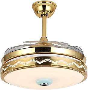 Shirley Home Lámparas de araña Lámpara colgante con ventilador LED