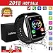 Bluetooth Smart Watch Touchscreen with Camera,Unlocked Watch Cell Phone with Sim Card Slot,Smart Wrist Watch,Waterproof Smartwatch Phone for Android Samsung IOS Iphone 7 6S Men Women Kids (black)