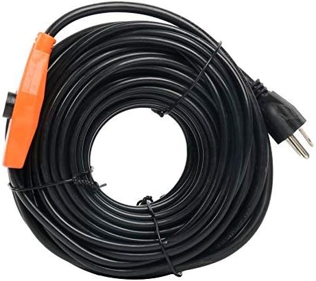 9milelake Heat Roof Gutter De-Icing Ice Snow Melter Cable Tape Kit - 120FT: On:6±3℃ Off:13±3℃