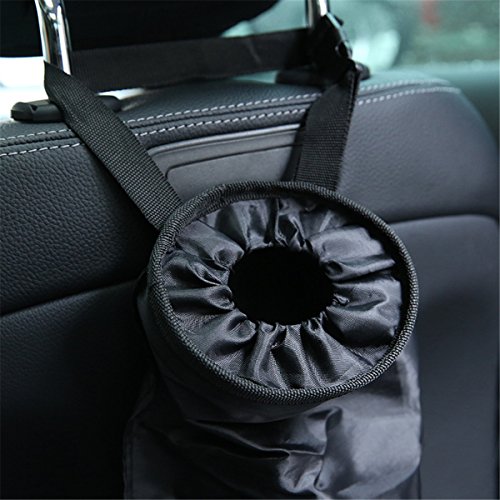 image for Wanty 2 Pack Black Car Seatback Trash Bags, Washable Leakproof Truck H