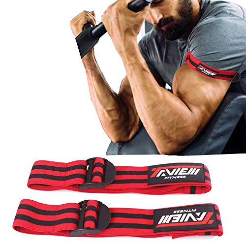 TAVIEW Flexible BFR Occlusion Bands | Blood Flow Restriction Training,2 Pack, Arm Wraps for Fast Biceps Arm Muscle Growth Without Lifting Heavy Weights