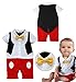 StylesILove Baby Boy 3D Bowtie Mickey Mouse Inspired Costume Romper (90/12-18 Months)
