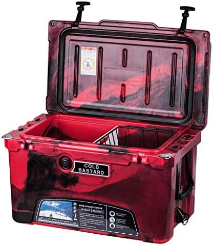 45QT CAMO RED Cold Bastard Rugged Series ICE Chest Cooler Free Accessories Free S&H
