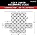 Easy-Going Reversible Couch Cover for 3 Cushion Couch Sofa Cover for Dogs Water Resistant Furniture Protector Cover with Foam Sticks Elastic Straps for Pet Cat (Sofa, Wine/Beige)