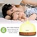 Essential Oil Diffuser OKACHI GLIYA Cool Mist Adjustment Aroma Humidifier for Aromatherapy BPA-Free Timer Waterless Auto Shut off 7 Color LED Night Light for Home Office Baby Yoga Spa Wood Grain