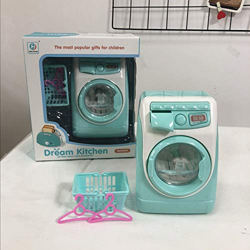 Facaily Washing Machine Mini Simulation Dollhouse Furniture Kitchen Toys Kids Children Play House Washing Machine for Fun Kids - Thumbnail 2