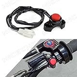 NICECNC Black Engine Kill Switch Starter Switch for all Electric Start Or Carbureted Off-road motorcycles,ATV,Monkey Bikes,Scooters,Quard