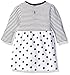 Bon Bebe Baby Girls' 2 Piece Dress Set with Mary Jane Tights, Polka Dots/Stripes, 0-3 Months